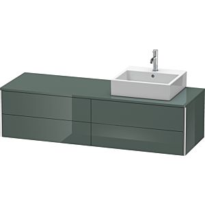 Duravit XSquare Waschtisch-Unterschrank XS4914R3838 160x40x54,8cm, 4 Schubkästen, rechts, Dolomiti Grey hochglanz