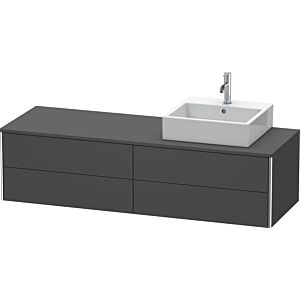 Duravit XSquare Duravit XSquare XS4914R4949 160x40x54.8cm, 4 drawers, right, Graphit matt