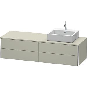 Duravit XSquare XS4914R6060 160x40x54.8cm, 4 tiroirs, droit, Taupe mat