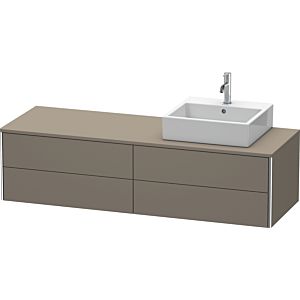 Duravit XSquare Duravit XSquare XS4914R9090 160x40x54.8cm, 4 drawers, right, flannel gray silk matt