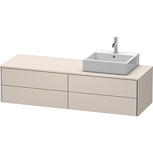 Duravit XSquare Duravit XSquare XS4914R9191 160x40x54.8cm, 4 drawers, right, Taupe
