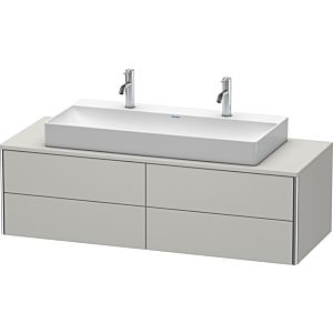 Duravit XSquare Duravit XSquare XS4915M0707 140x40x54.8cm, 4 drawers, matt concrete gray