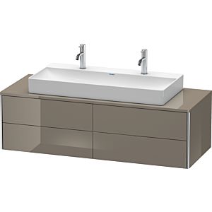 Duravit XSquare Waschtisch-Unterschrank XS4915M8989 140x40x54,8cm, 4 Schubkästen, Flannel Grey hochglanz