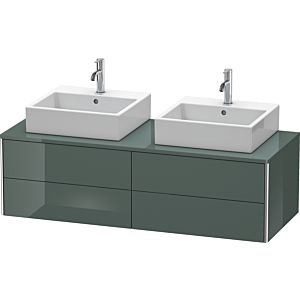 Duravit XSquare Duravit XS4916B3838 140x40x54.8cm, 4 tiroirs, des deux côtés, Dolomiti Grey brillant