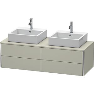 Duravit XSquare Duravit XSquare XS4916B6060 140x40x54.8cm, 4 drawers, on both sides, Taupe silk matt