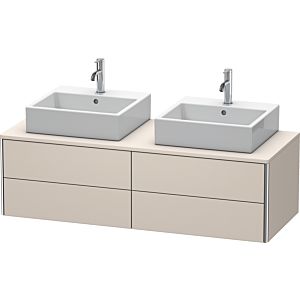 Duravit XSquare Duravit XS4916B9191 140x40x54.8cm, 4 tiroirs, des deux côtés, Taupe