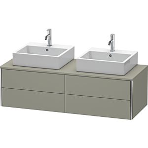 Duravit XSquare Duravit XSquare XS4916B9292 140x40x54.8cm, 4 drawers, both sides, stone gray silk matt