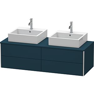 Duravit XSquare Duravit XS4916B9898 140x40x54.8cm, 4 tiroirs, des deux côtés, bleu nuit satiné mat