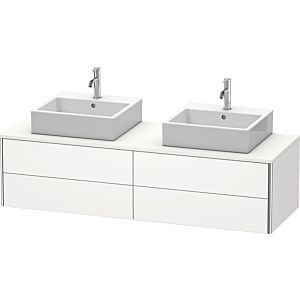 Duravit XSquare Waschtisch-Unterschrank XS4917B3636 160x40x54,8cm, 4 Schubkästen, beidseitig, weiß seidenmatt