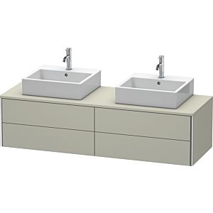 Duravit XSquare Duravit XS4917B6060 160x40x54.8cm, 4 tiroirs, des deux côtés, Taupe soie mat
