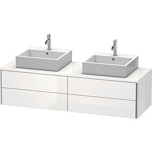 Duravit XSquare Duravit XS4917B8585 160x40x54.8cm, 4 tiroirs, des deux côtés, blanc brillant