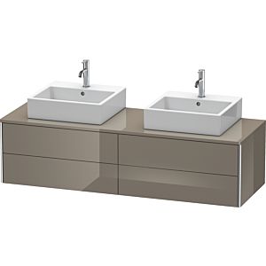 Duravit XSquare Duravit XSquare XS4917B8989 160x40x54.8cm, 4 drawers, both sides, flannel gray high gloss