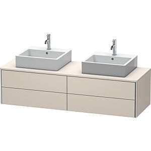 Duravit XSquare Waschtisch-Unterschrank XS4917B9191 160x40x54,8cm, 4 Schubkästen, beidseitig, Taupe