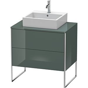 Duravit XSquare Waschtisch-Unterschrank XS492003838 80x53,8x54,8cm, 2 Auszüge, Dolomiti Grey hochglanz