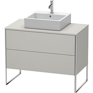 Duravit XSquare Waschtisch-Unterschrank XS492100707 100x53,8x54,8cm, 2 Auszüge, Betongrau matt