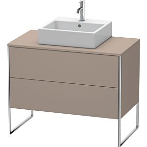 Duravit XSquare Waschtisch-Unterschrank XS492104343 100x53,8x54,8cm, 2 Auszüge, Basalt matt