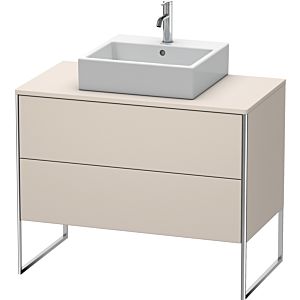 Duravit XSquare Waschtisch-Unterschrank XS492109191 100x53,8x54,8cm, 2 Auszüge, Taupe