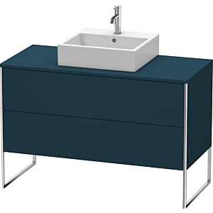 Duravit XSquare Waschtisch-Unterschrank XS492209898 120x53,8x54,8cm, 2 Auszüge, Nachtblau seidenmatt