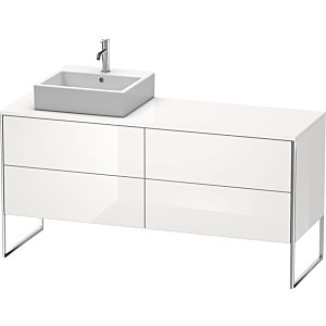 Duravit XSquare Duravit XS4924L2222 160x53.8x54.8cm, 4 coulissants, gauche, blanc brillant