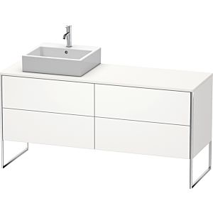 Duravit XSquare Waschtisch-Unterschrank XS4924L3636 160x53,8x54,8cm, 4 Auszüge, links, weiß seidenmatt