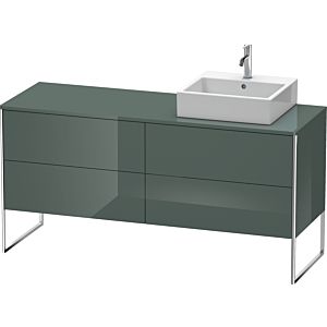 Duravit XSquare XS4924R3838 160x53.8x54.8cm, 4 tiroirs, droite, Dolomiti Grey brillant