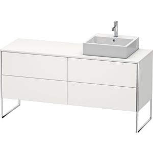 Duravit XSquare Waschtisch-Unterschrank XS4924R3939 160x53,8x54,8cm, 4 Auszüge, rechts, Nordic weiß seidenmatt