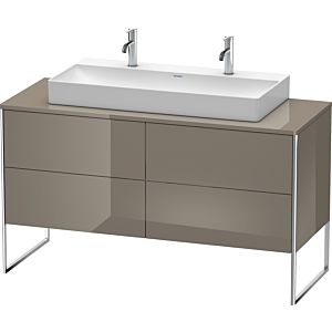 Duravit XSquare Duravit XS4925M8989 140x53.8x54.8cm, 4 tiroirs, flanelle gris brillant