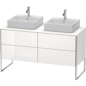 Duravit XSquare Waschtisch-Unterschrank XS4926B2222 140x53,8x54,8cm, 4 Auszüge, beidseitig, weiß hochglanz