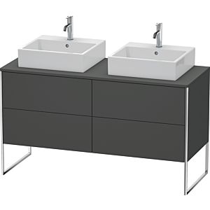 Duravit XSquare Duravit XS4926B4949 140x53.8x54.8cm, 4 coulissants, des deux côtés, Graphit mat