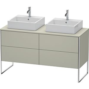 Duravit XSquare Duravit XS4926B6060 140x53.8x54.8cm, 4 coulissants, des deux côtés, Taupe mat