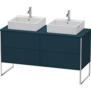 Duravit XSquare Duravit XS4926B9898 140x53.8x54.8cm, 4 coulissants, des deux côtés, bleu nuit en soie mat