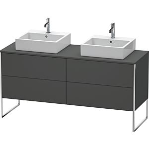 Duravit XSquare Duravit XS4927B4949 160x53.8x54.8cm, 4 coulissants, des deux côtés, Graphit mat