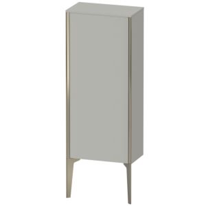 XViu Duravit 40x24x89cm de XV1305LB107 haute armoire, champagne mat, porte à gauche, mat gris béton