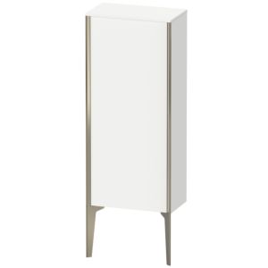 Duravit XViu Halbhochschrank XV1305LB118 40x24x89cm, champagner matt, Tür links, weiß matt