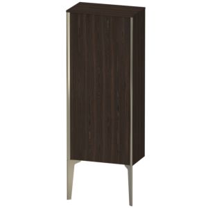 Duravit XViu Halbhochschrank XV1305LB169 40x24x89cm, champagner matt, Tür links, nussbaum gebürstet