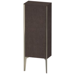 Duravit XViu Halbhochschrank XV1305LB172 40x24x89cm, champagner matt, Tür links, eiche dunkel gebürstet
