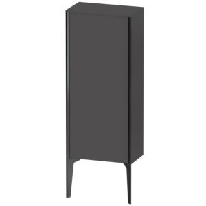 XViu Duravit 40x24x89cm de XV1305LB249 haute armoire, noir mat, porte sur la gauche, le graphite mat