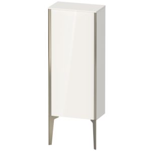 XViu Duravit high cabinet XV1305RB122 40x24x89cm, matt champagne, door on the right, high-gloss white