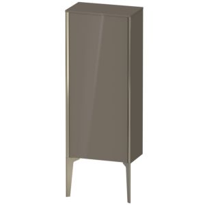 XViu Duravit high cabinet XV1305RB189 40x24x89cm, matt champagne, door on the right, flannel gray high-gloss