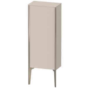 XViu Duravit 40x24x89cm de XV1305RB191 haute armoire, champagne mat, porte à droite, mat taupe