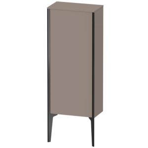 XViu Duravit high cabinet XV1305RB243 40x24x89cm, matt black, door on the right, matt basalt