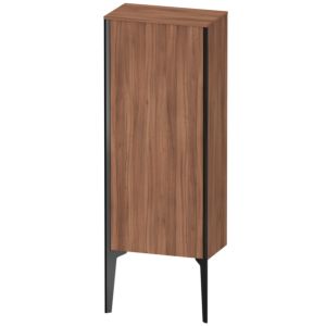 XViu Duravit 40x24x89cm de XV1305RB279 haute armoire, noir mat, porte à droite, noyer naturel