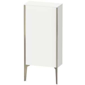 Duravit XViu medium tall cabinet XV1306LB118 50x24x89cm, matt champagne, door on the left, matt white