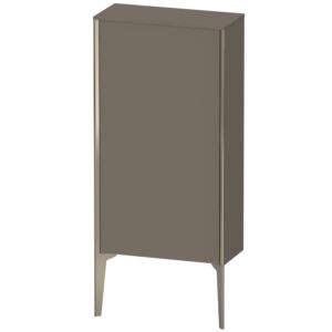 XViu Duravit high cabinet XV1306LB190 50x24x89cm, matt champagne, door on the left, flannel gray silk matt