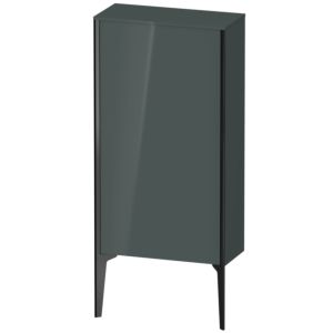 XViu Duravit high cabinet XV1306LB238 50x24x89cm, matt black, door on the left, dolomiti gray high gloss