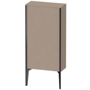 XViu Duravit high cabinet XV1306LB275 50x24x89cm, matt black, door on the left, linen