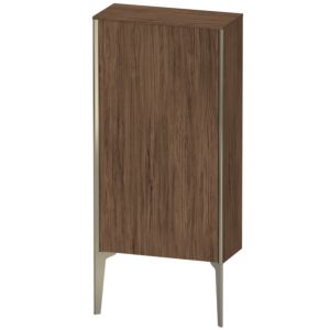 Duravit XViu Halbhochschrank XV1306RB121 50x24x89cm, champagner matt, Tür rechts, nussbaum dunkel