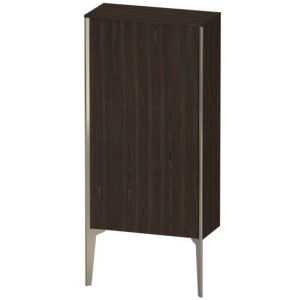 Duravit XViu Halbhochschrank XV1306RB169 50x24x89cm, champagner matt, Tür rechts, nussbaum gebürstet