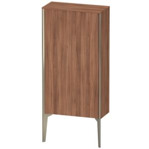 Duravit XViu Halbhochschrank XV1306RB179 50x24x89cm, champagner matt, Tür rechts, nussbaum natur