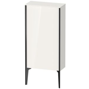 XViu Duravit high cabinet XV1306RB222 50x24x89cm, black matt, door on the right, white high gloss